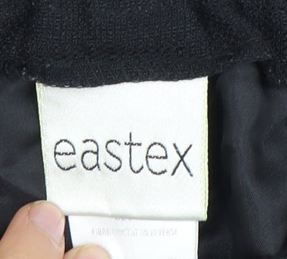 Womens UK Size 14 Eastex Regular Fit Casual Black Trousers