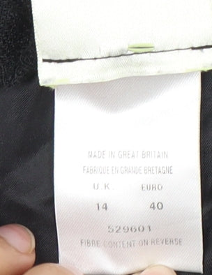 Womens UK Size 14 Eastex Regular Fit Casual Black Trousers