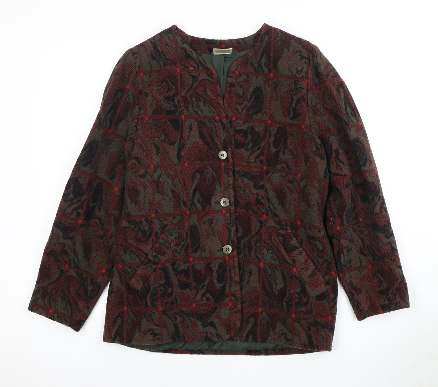 Alexon Women's Multicoloured Check Wool Jacket