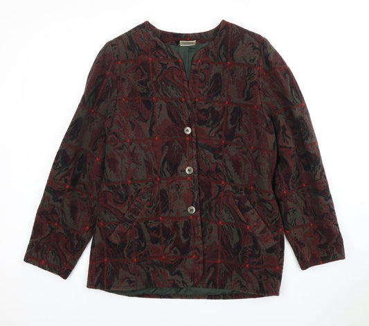 Alexon Women's Multicoloured Check Wool Jacket