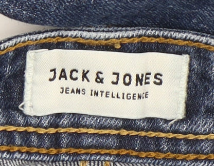 Jack & Jones Men's Blue Straight Jeans Size 30-32