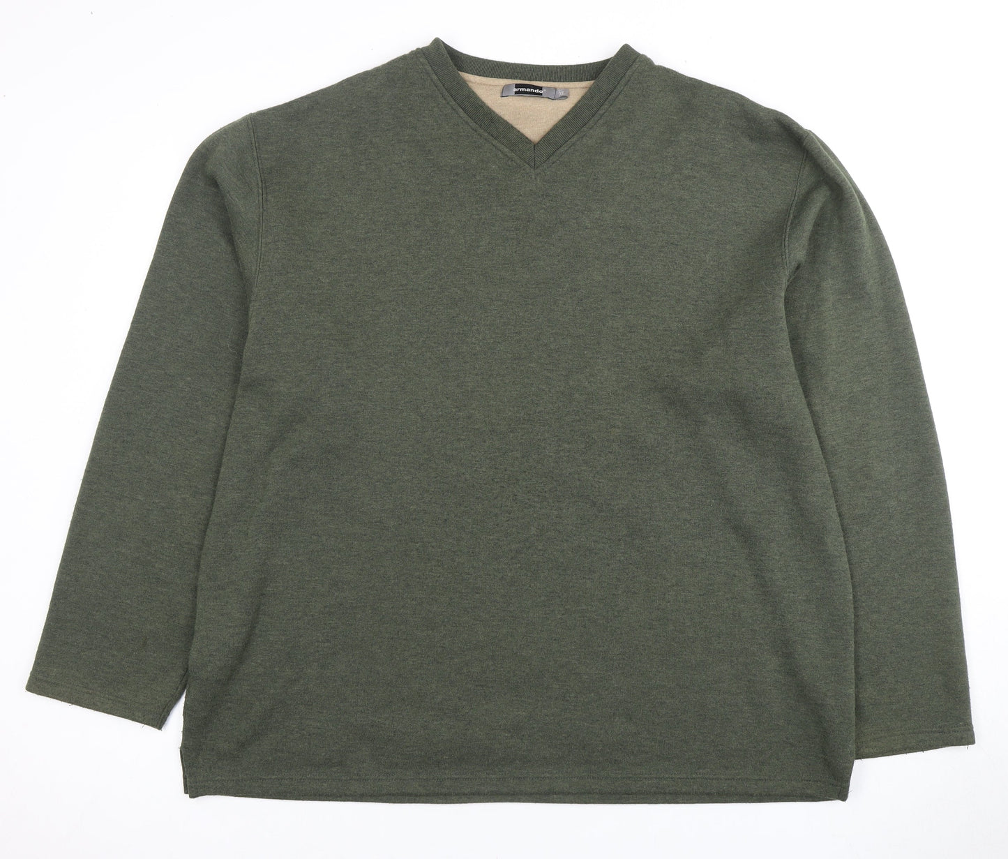 Mens UK Size XL armando Green Pullover Sweatshirt