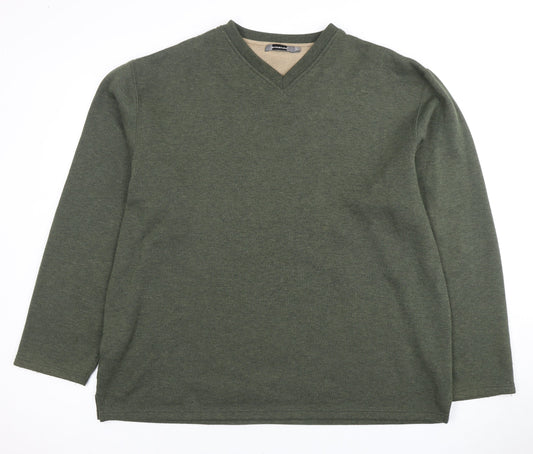 Mens UK Size XL armando Green Pullover Sweatshirt