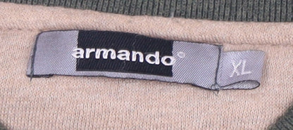 Mens UK Size XL armando Green Pullover Sweatshirt