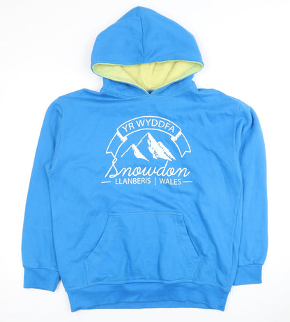 Oakridge Men's Blue Pullover Hoodie M Graphic Print