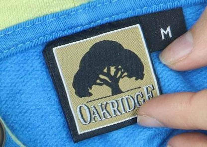 Oakridge Men's Blue Pullover Hoodie M Graphic Print