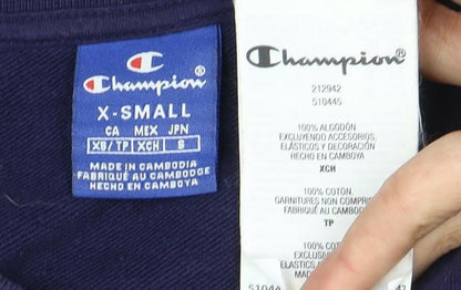 Mens UK Size S Champion Blue Pullover Sweatshirt