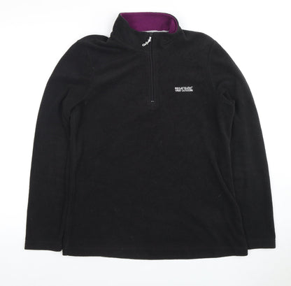 Womens UK Size 12 Regatta Black Full Zip Sweatshirt