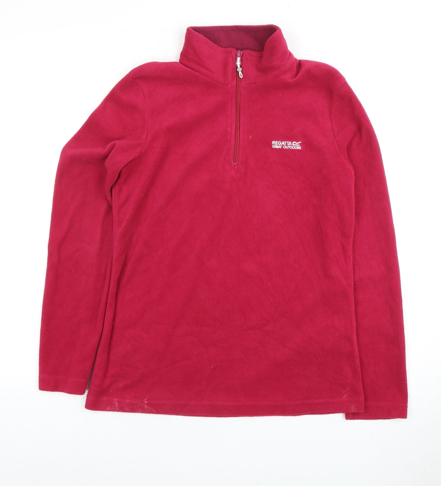 Regatta Women's Red Fleece Pullover Sweatshirt Size 12