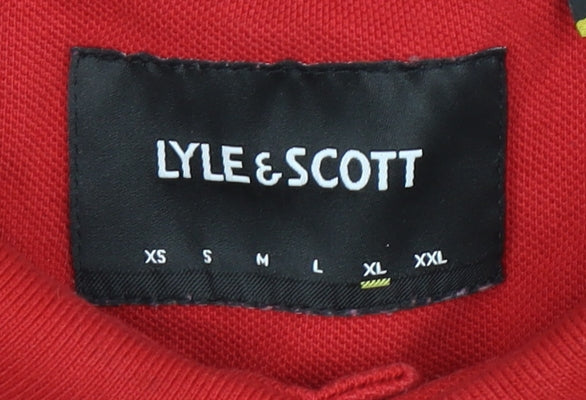 Lyle & Scott Men's Red Polo Shirt XL