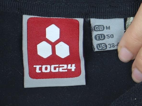 Mens UK Size M TOG24 Black Full Zip Sweatshirt
