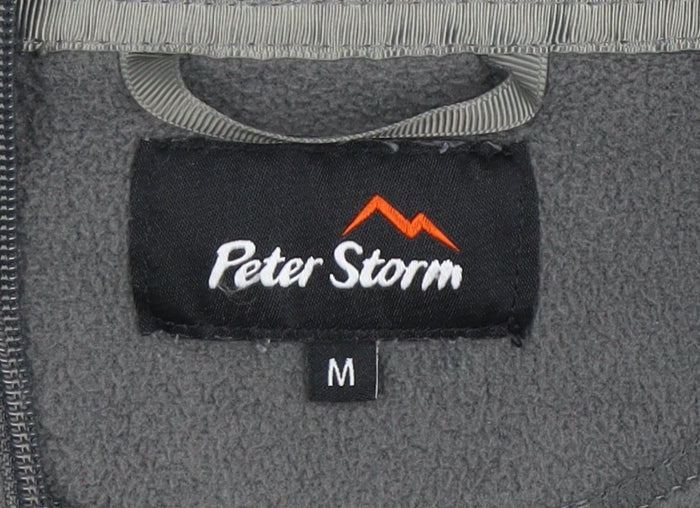 Mens UK Size M Peter Storm Grey Henley Sweatshirt