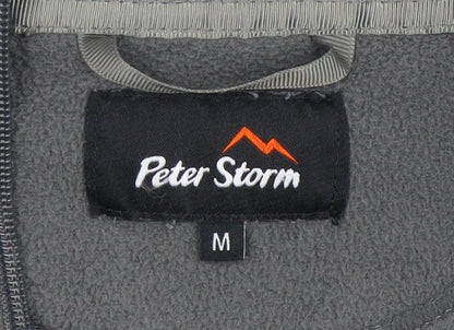 Mens UK Size M Peter Storm Grey Henley Sweatshirt