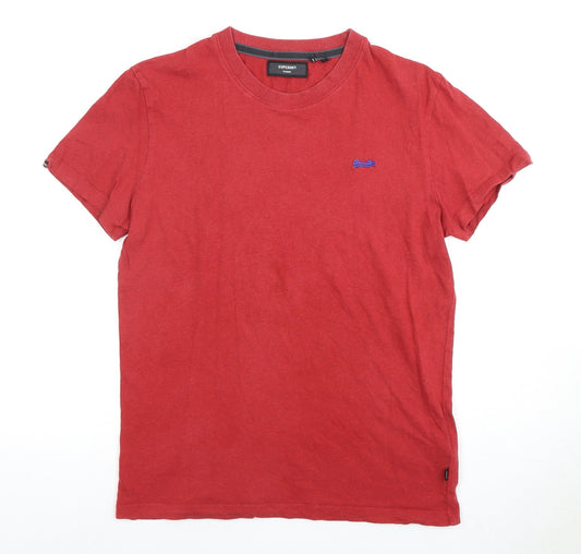 Superdry Red Men's S Solid Short Sleeve T-Shirt
