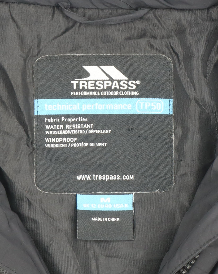 Womens UK Size M Trespass Black Puffer Jacket