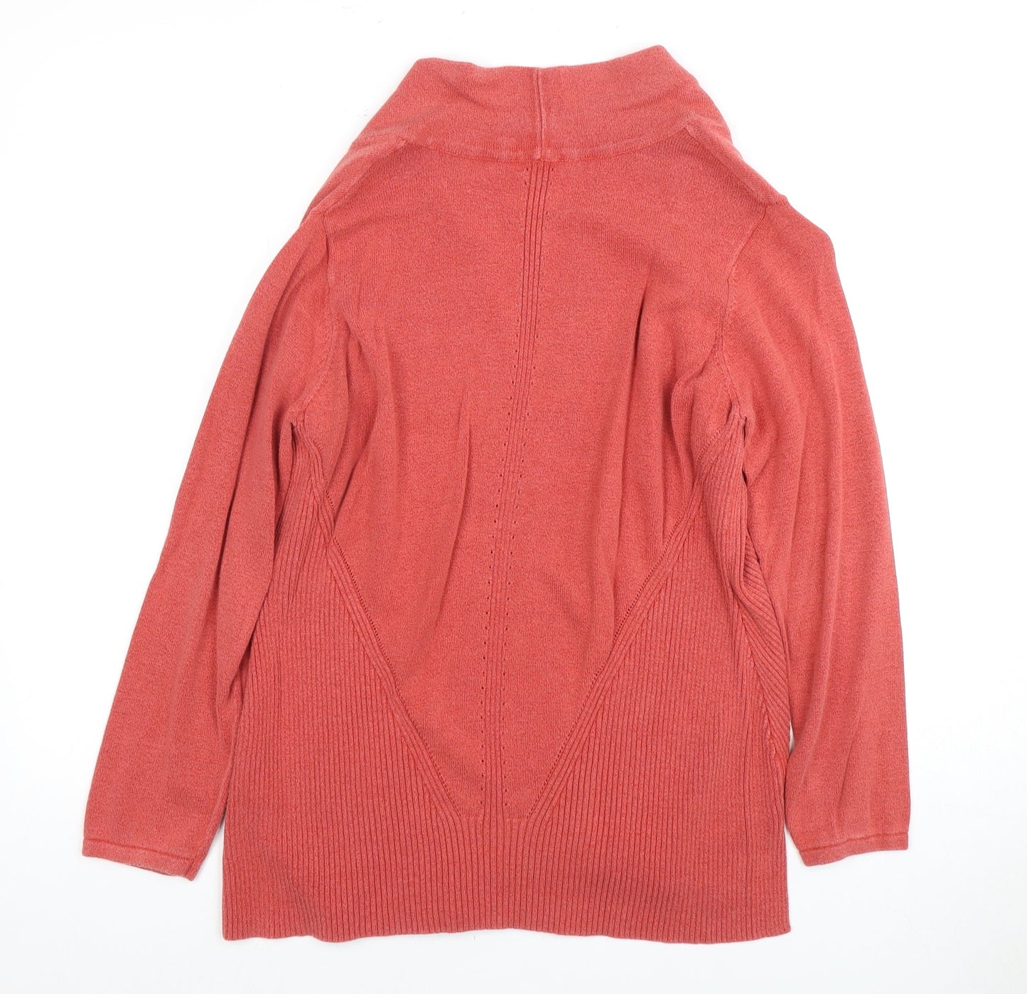 Eastex Women’s Red Open Front Cardigan, Size 12, Cotton Blend