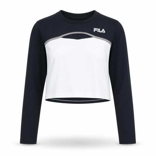 Womens UK Size M FILA Multicoloured Cropped T-Shirt
