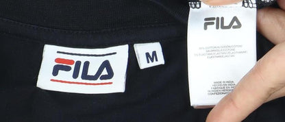 Womens UK Size M FILA Multicoloured Cropped T-Shirt