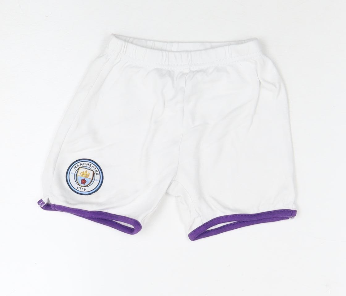Manchester City Unisex Baby White Shorts 18-24 Months