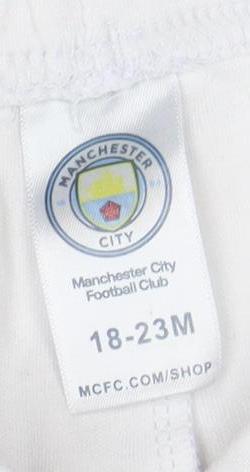 Manchester City Unisex Baby White Shorts 18-24 Months