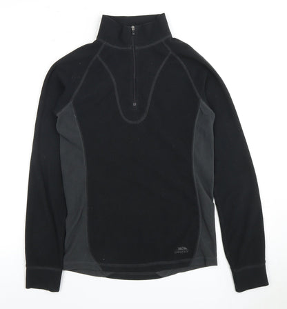 Trespass Women's Black 1/2 Zip Pullover Sweatshirt XS