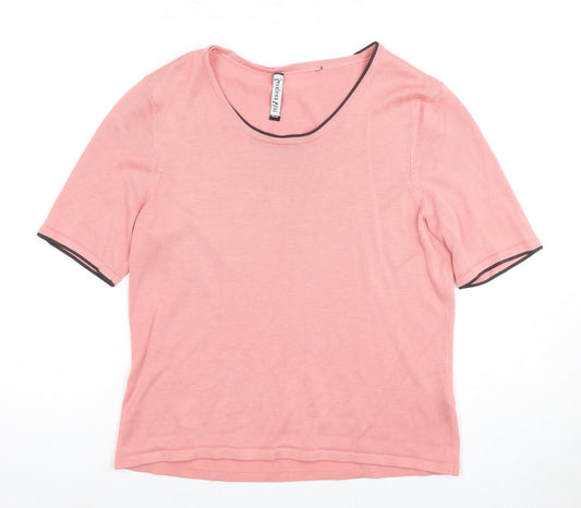Jacques Vert Women's Pink Short Sleeve Top