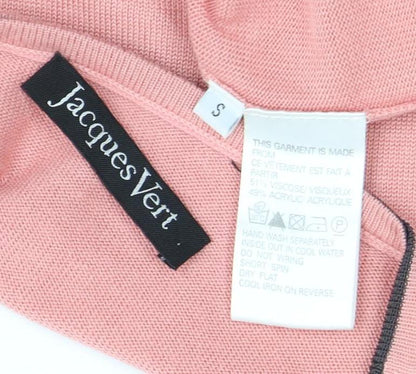 Womens UK Size S Jacques Vert Pink Basic T-Shirt