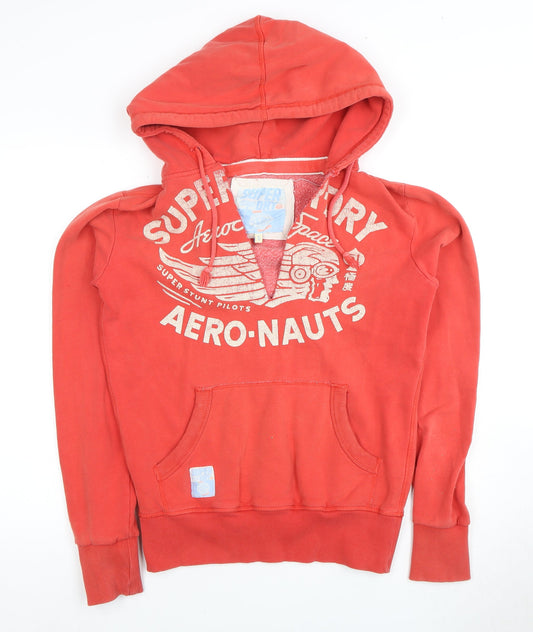 Superdry Men's Red Graphic Print Hoodie Size S