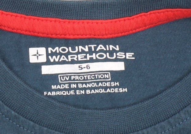 Mountain Warehouse Boys Blue Space T-Shirt 5-6 Years