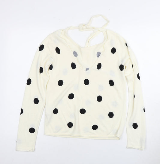 Womens UK Size M JACQUELINE de YONG Ivory Pullover Jumper
