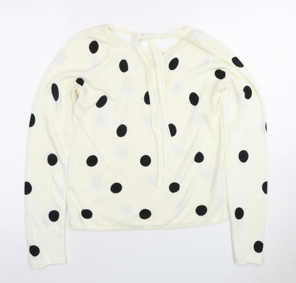 Womens UK Size M JACQUELINE de YONG Ivory Pullover Jumper