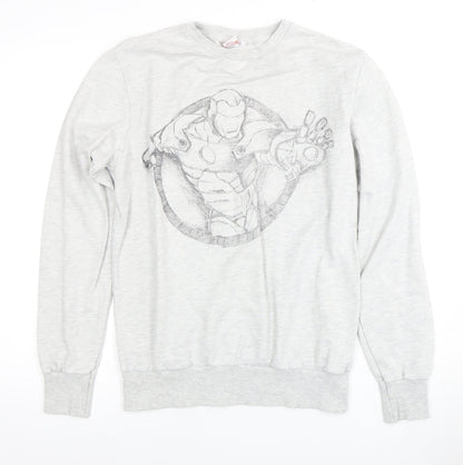 Marvel Avengers Men's Grey Iron Man Sweatshirt M