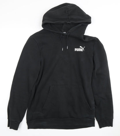 Mens UK Size S PUMA Black Pullover Hoodie