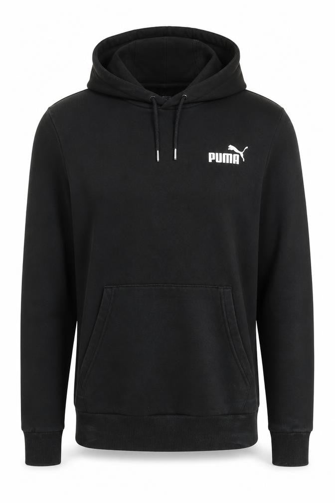 Mens UK Size S PUMA Black Pullover Hoodie