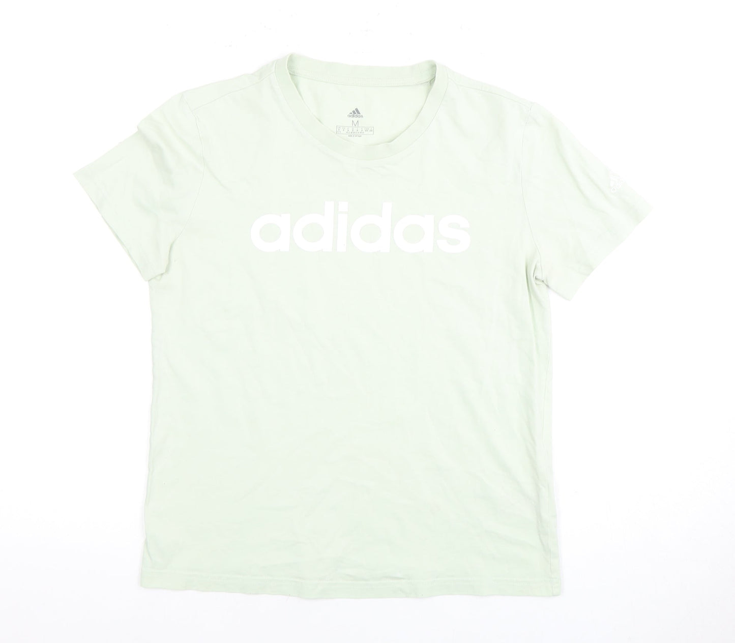 Womens UK Size M adidas Green Basic T-Shirt