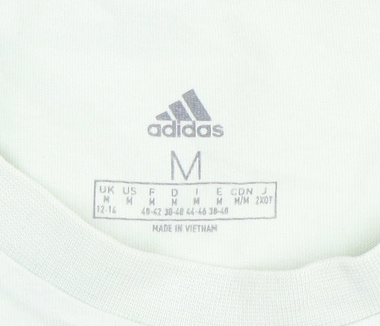 Womens UK Size M adidas Green Basic T-Shirt