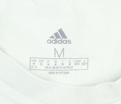 Womens UK Size M adidas Green Basic T-Shirt