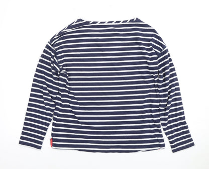 Womens UK Size 6 Joules Blue Basic T-Shirt