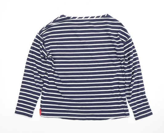 Womens UK Size 6 Joules Blue Basic T-Shirt