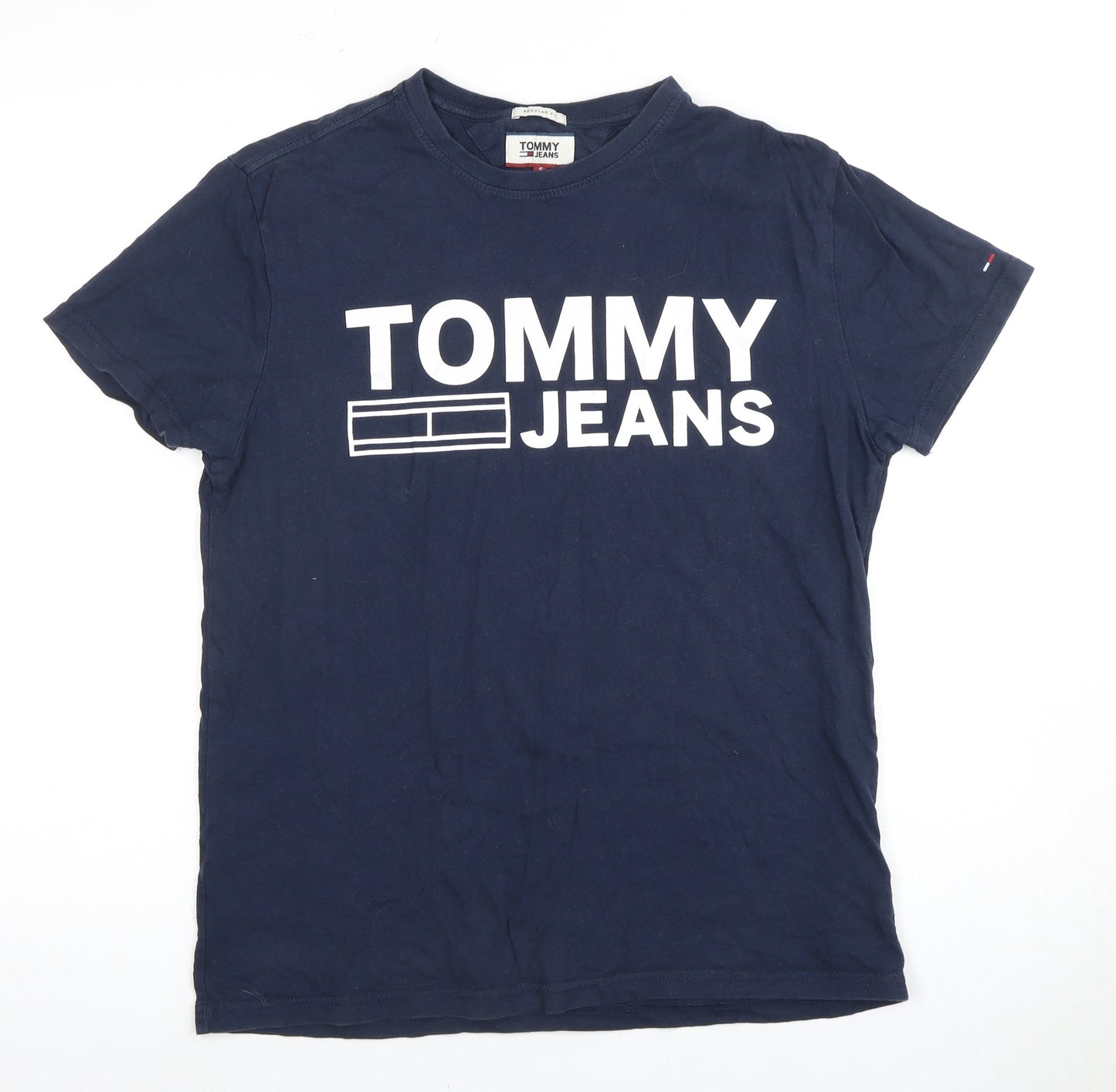 Tommy Jeans Men's Blue Graphic T-Shirt Size S