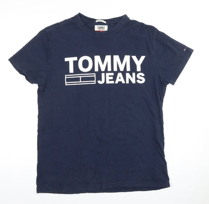Tommy Jeans Men's Blue Graphic T-Shirt Size S