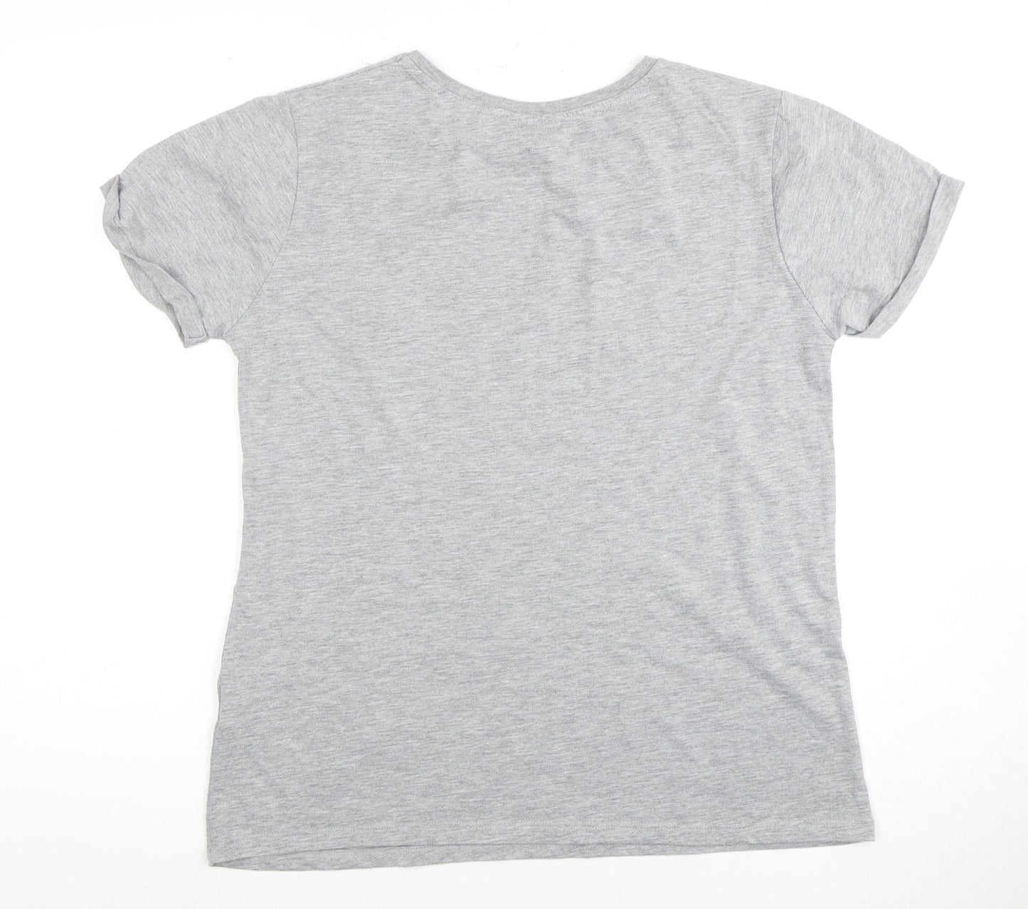 Unisex Adults UK Size 14 Harry Potter Grey Basic T-Shirt