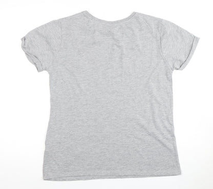 Unisex Adults UK Size 14 Harry Potter Grey Basic T-Shirt