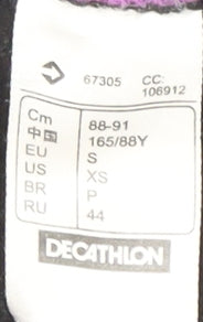 Decathlon Women's Black Mock Neck Fleece Sweatshirt S