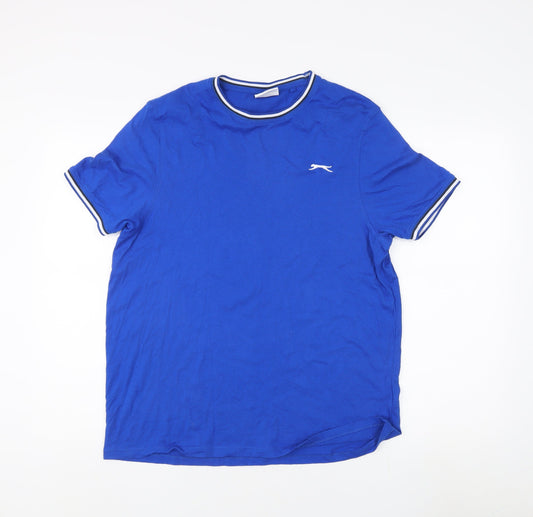 Slazenger Men's Blue M T-Shirt, Crew Neck, Short Sleeve