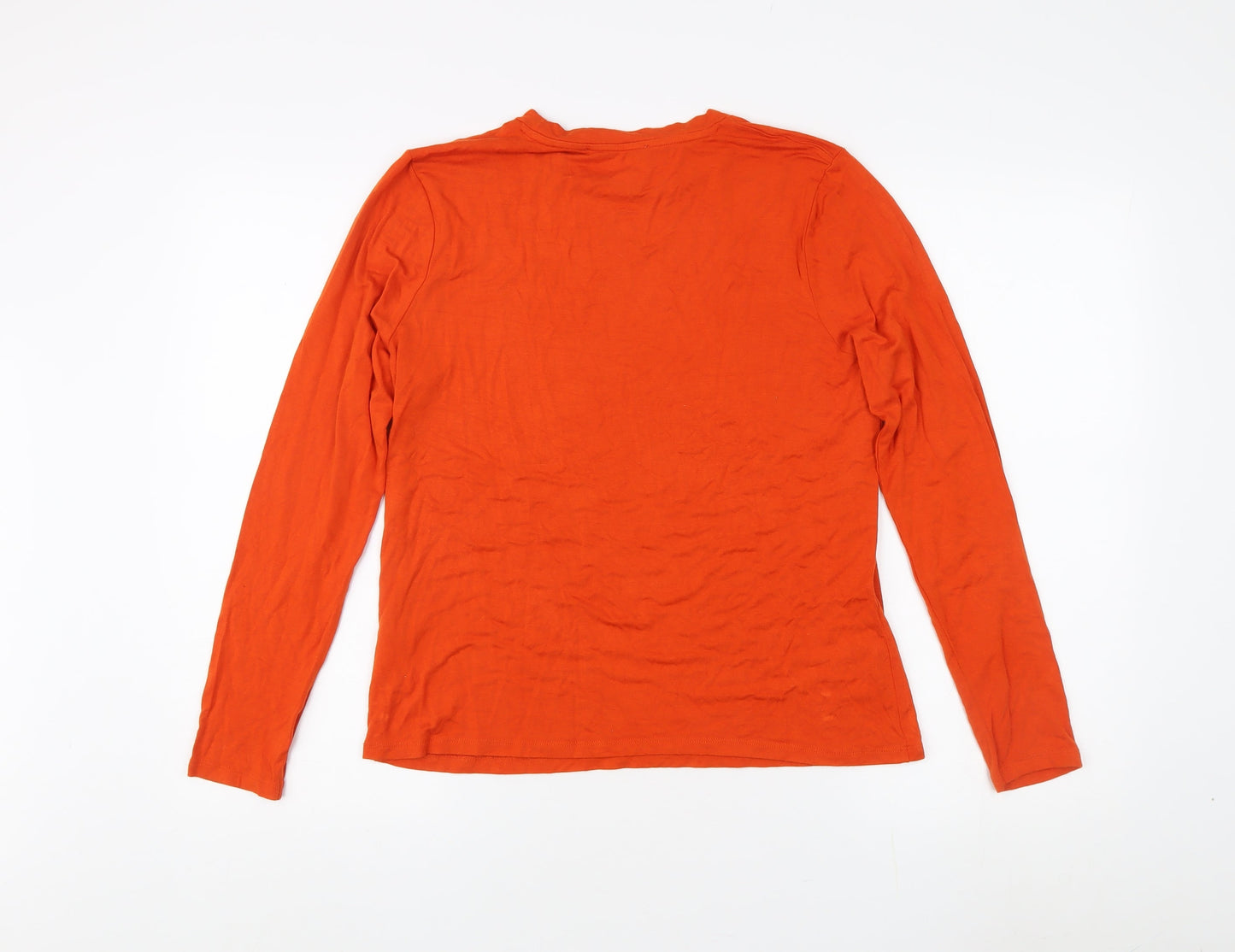 FW BRIDGE Women's Orange Long Sleeve Top Size 16
