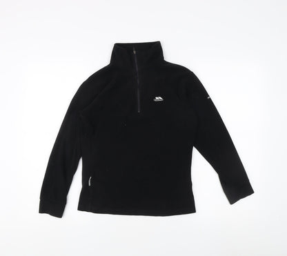 Trespass Men's Black Fleece 1/2 Zip, Size S - Excellent Condition