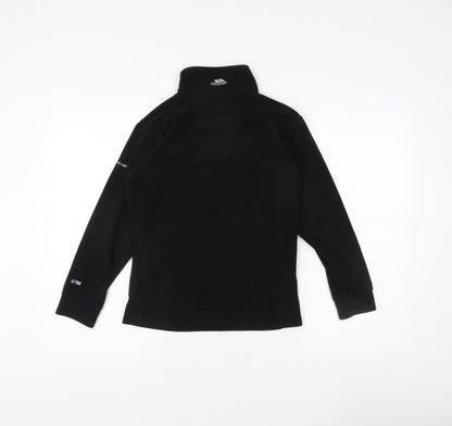 Trespass Men's Black Fleece 1/2 Zip, Size S - Excellent Condition