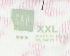 Gap Women's Pink Animal Print Long Sleeve T-Shirt