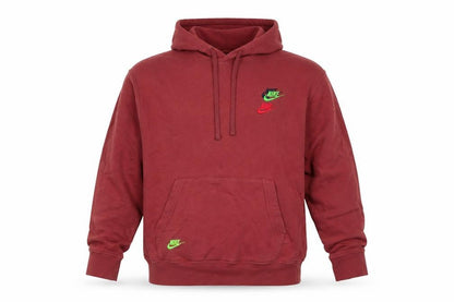Mens UK Size M Nike Red Pullover Hoodie
